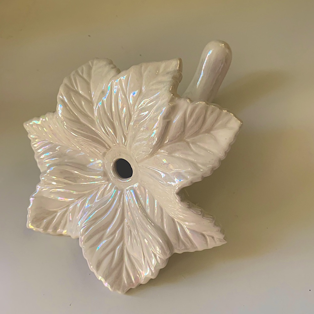 ❤️ Vintage Ceramic Lusterware Epergne Stem Vase
